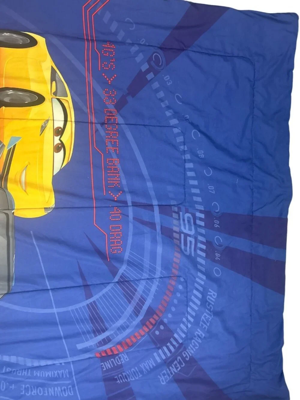 Disney Pixar Cars Twin Comforter Lightning McQueen Cruz Ramirez Kids Bedding